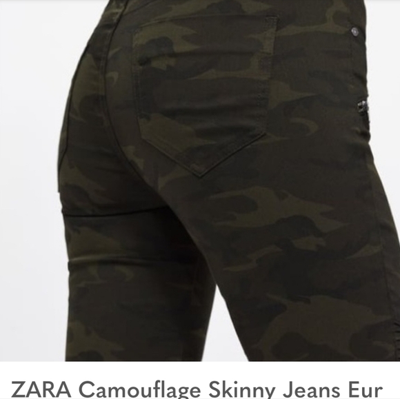 ZARA Camouflage Skinny Jeans - Picture 2 of 7